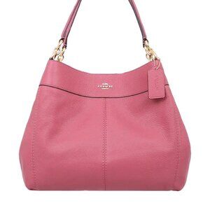 Euc Coach Lexy Leather Fushia Shoulder Bag Purse